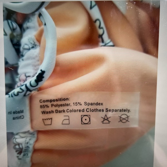 ZAFUL Women Bikini Bandeau/Halter Tie Ruffle Cutout Swimsuit - Picture 6 of 7